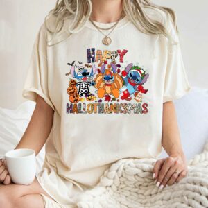 Happy Hallothanksmas Stitch Shirt