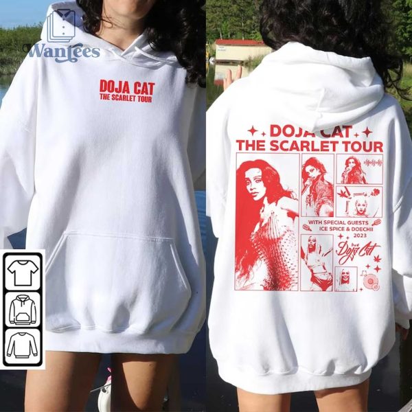 Doja Cat The Scarlet Tour 2023 2 Side-Printed Shirt