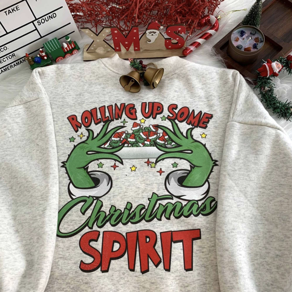 Roliing Up Some Grinch Christmas Sweatshirt