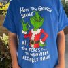 How The Grinch Stole All Perces From Who Ville Elderly Home Sweatshirt