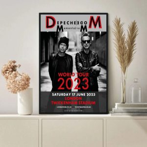 Depeche Mode Tour 2023 Music Band Poster
