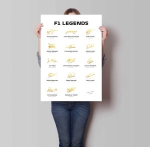 F1 Legends Signature Limited Print