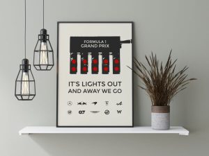 Formula 1 Racing Lights Poster