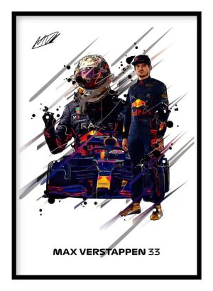 Max Verstappen Red Bull F1 Poster