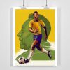 Pele The Legend Of Football Print Art Poster