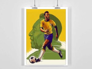 Pele The Legend Of Football Print Art Poster