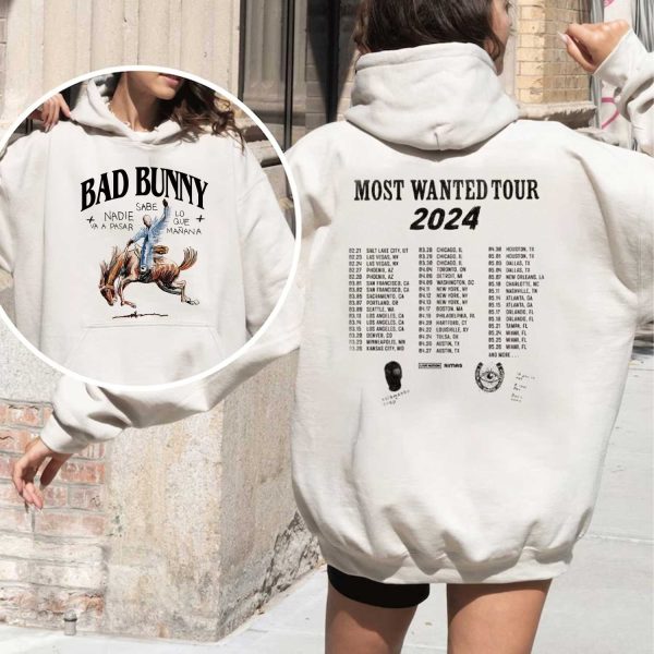 Bad Bunny Most Wanted Tour Dates 2024 Shirt