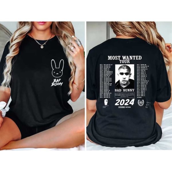 Bad Bunny Most Wanted Tour 2024 Shirt