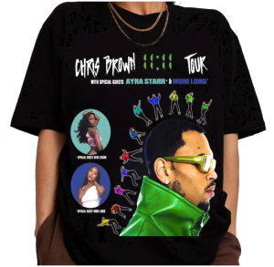 Chris Brown 11:11 Tour 2024 Shirt