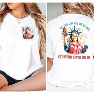 You Look Like The 4th Of July Shirt, Funny Jennifer Coolidge 4th Of July Shirt