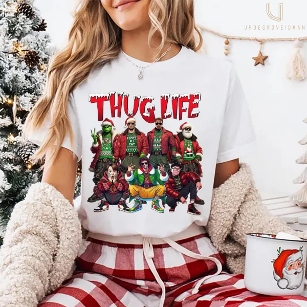 THUGLIFE Christmas Sweatshirt, Christmas Movies Shirt