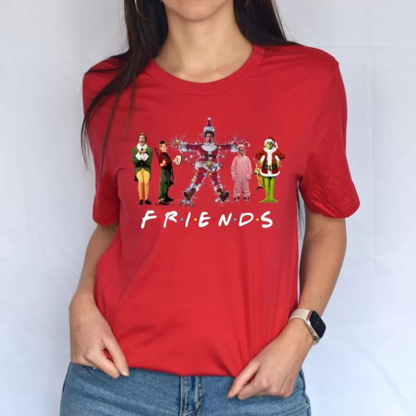 Friends Christmas 90s Movies Shirt, Vintage Christmas Friends Movie Shirt