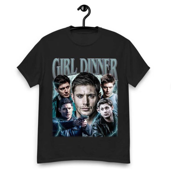 Girl Dinner Dean Winchester Movies Shirt, Vintage Hot Boy TShirt Sweatshirt Hoodie