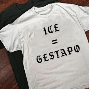 ICE Equals Gestapo Sweatshirt, Immigrant Rights Shirt, Protest Statement T-Shirt, Abolish ICE Political Tee, Anti ICE Awareness Shirt