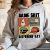 Same Shit Different Hat Shirt, Dark Humor Political Satire Tee